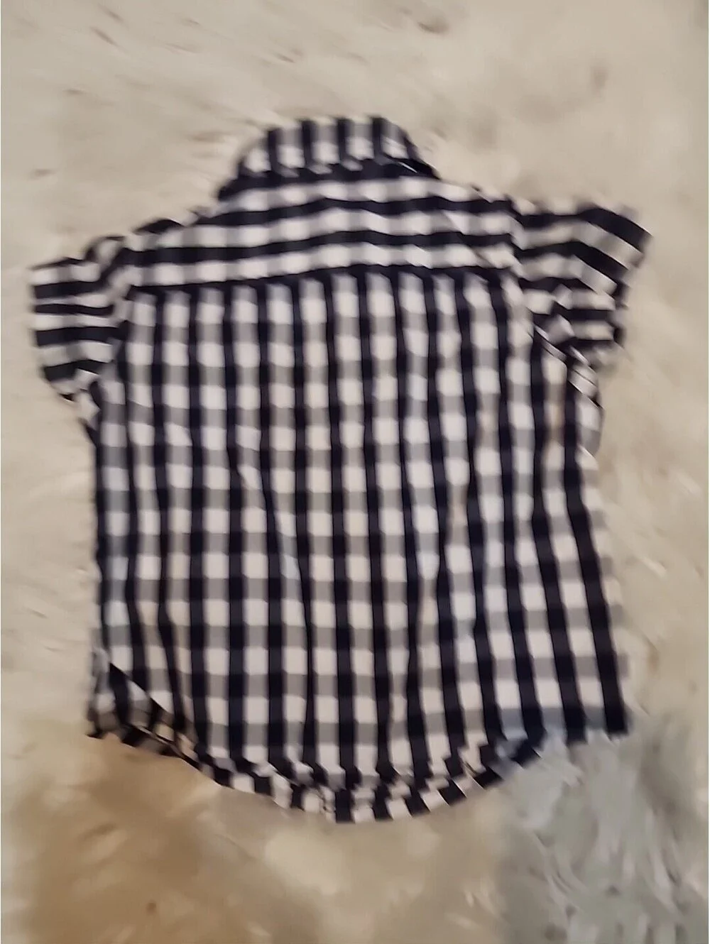 Baby Boy short sleeve Black plaid button shirt Carter’s 9 months G18 Indonesia